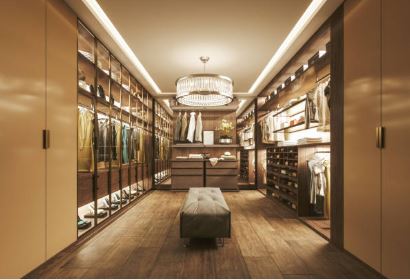 luxury walk-in closet